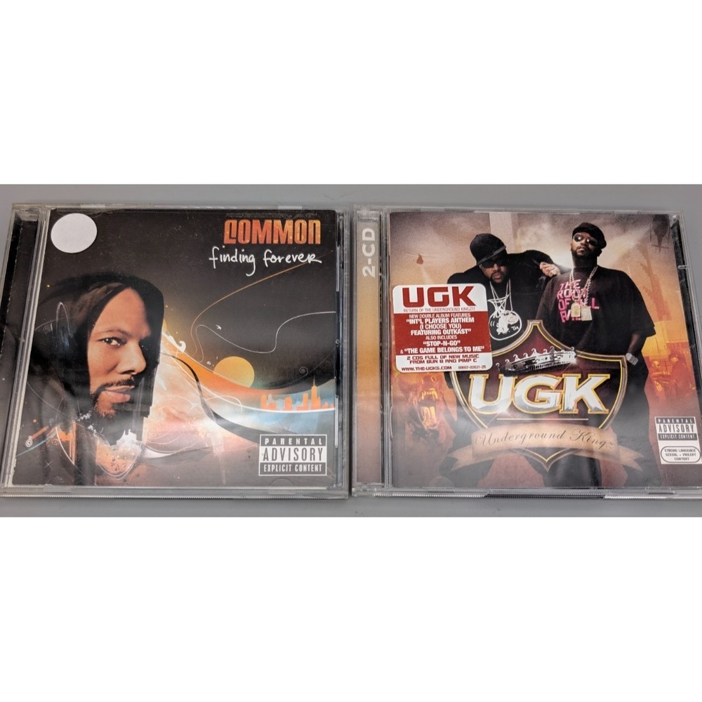 UGK Underground Kingz & Common Finding Forever Hip-Hop CDs 2007 CD Lot of 2